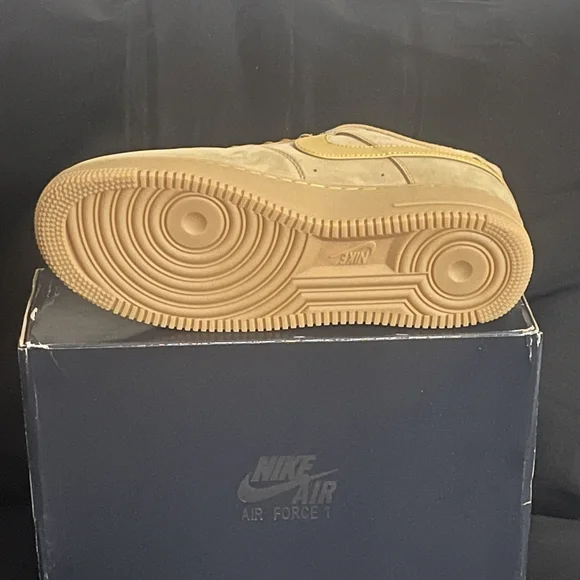 Women's Nike Air Force One '07 WB Low Flax/Wheat-Gum Light Brown AF1 New